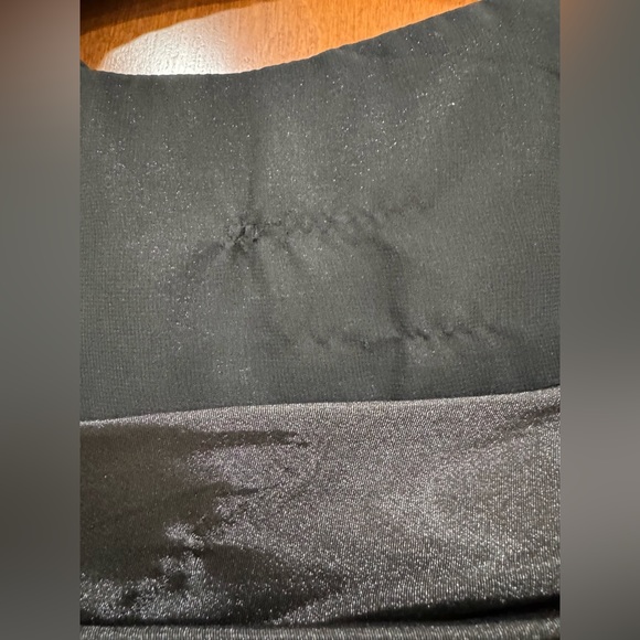 Black formal gown with train and bustle - Picture 9 of 10